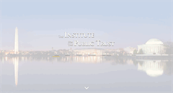 Desktop Screenshot of institutepublictrust.org
