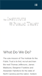 Mobile Screenshot of institutepublictrust.org