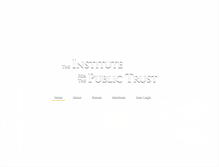 Tablet Screenshot of institutepublictrust.org